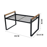 33cm Free Standing Kitchen Spice Herb Rack Holder Cupboard Organiser