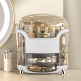 White Large Makeup Storage Box Organizer with Drawers