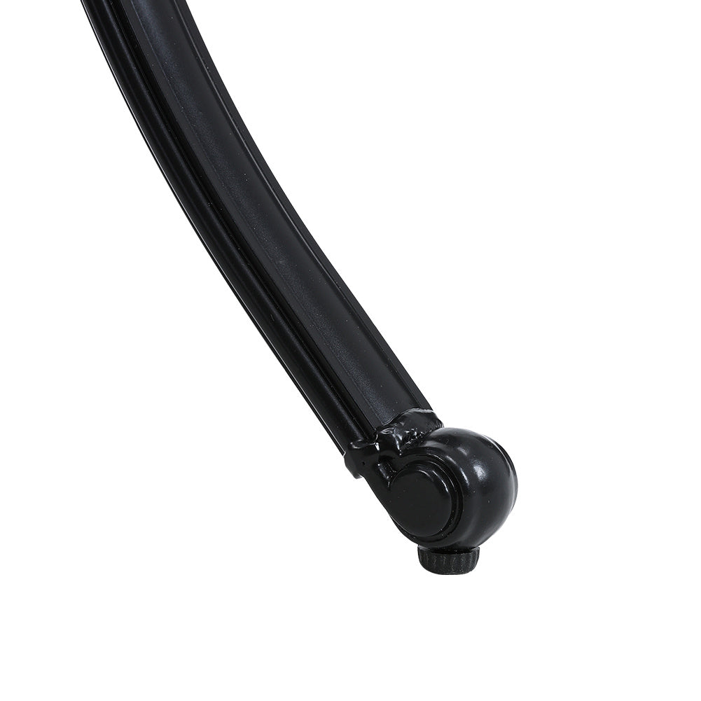 Cast Aluminum Patio Dining Table with Umbrella Hole