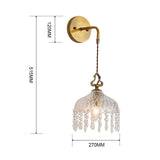 51.5cm Single Light Glass Wall Sconce