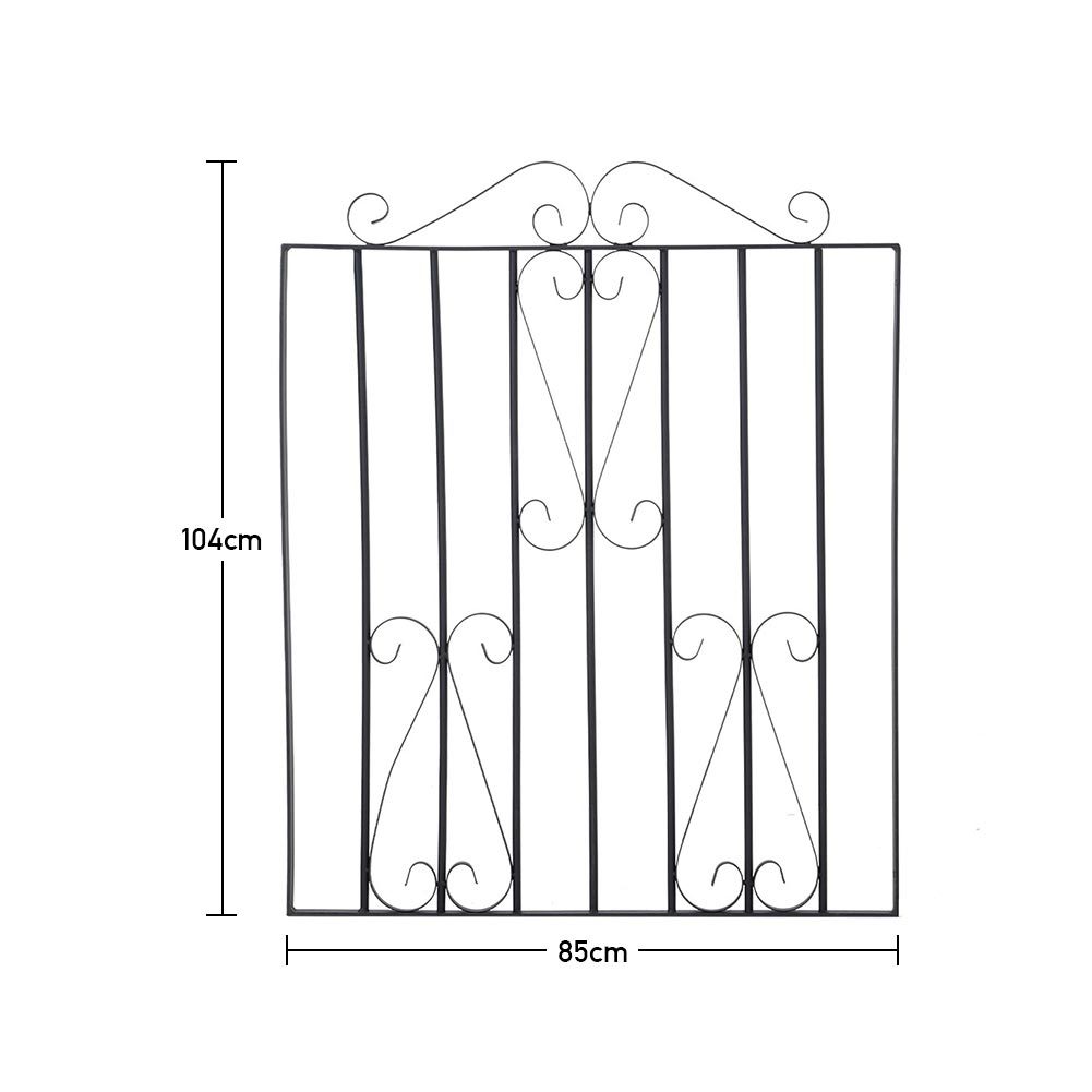 3ft Heavy Duty Wrought Iron Gate with Fittings Bolt