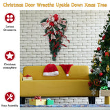 Ribbon Bow Christmas Teardrop Swag