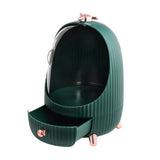 Green Dustproof Makeup Organizer with LED Light
