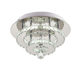 30W LED Ceiling Light Crystal Pendant Lamp, Dimmable with Remote
