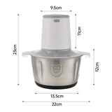 Electric Wireless 2L Stainless Steel Kitchen Meat Mincer