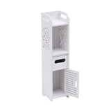 White 68cm H Freestanding Wooden Small Bathroom Cabinet
