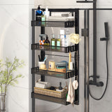 4 Tier Hanging Door Adjustable Shower Caddy Shelf