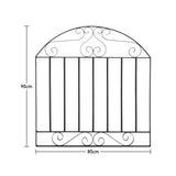 3ft Wrought Iron Pedestrian Gate with Fittings Bolt Heavy Duty