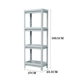 Blue 4 Layers Freestanding Plastic Corner Storage Rack