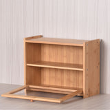 2 Tier Bamboo Bread Box for Kitchen Counter