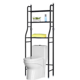 3 Tier Over the Toilet Bathroom Storage Space Holder Stand, Black
