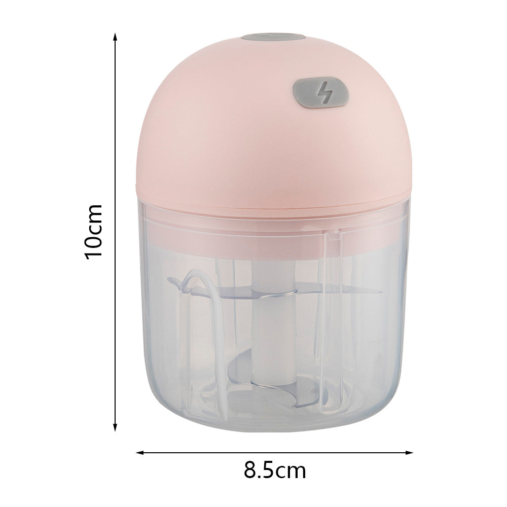 8.5cm Dia x 10cm H Electric Wireless Kitchen Garlic Chopper