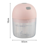 8.5cm Dia x 10cm H Electric Wireless Kitchen Garlic Chopper