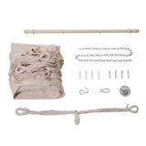 White Garden Hanging Canvas Hammock Swing Chair