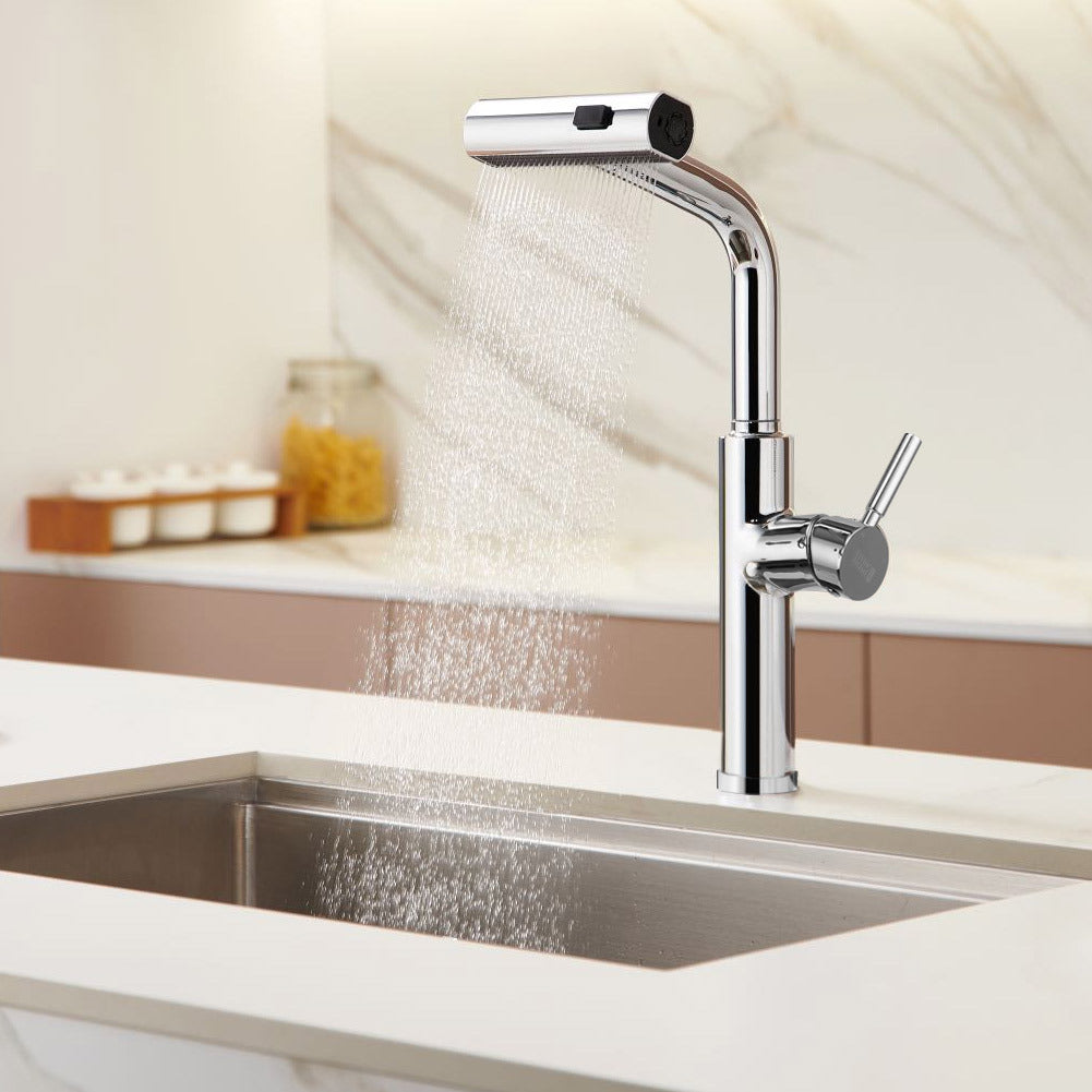 Rotable Taps Rotable Pulldown Kitchen Mixer Tap,Chrome – Thehotsale